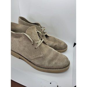 Men's Clark's ankle desert boots Chukka tan suede size 12